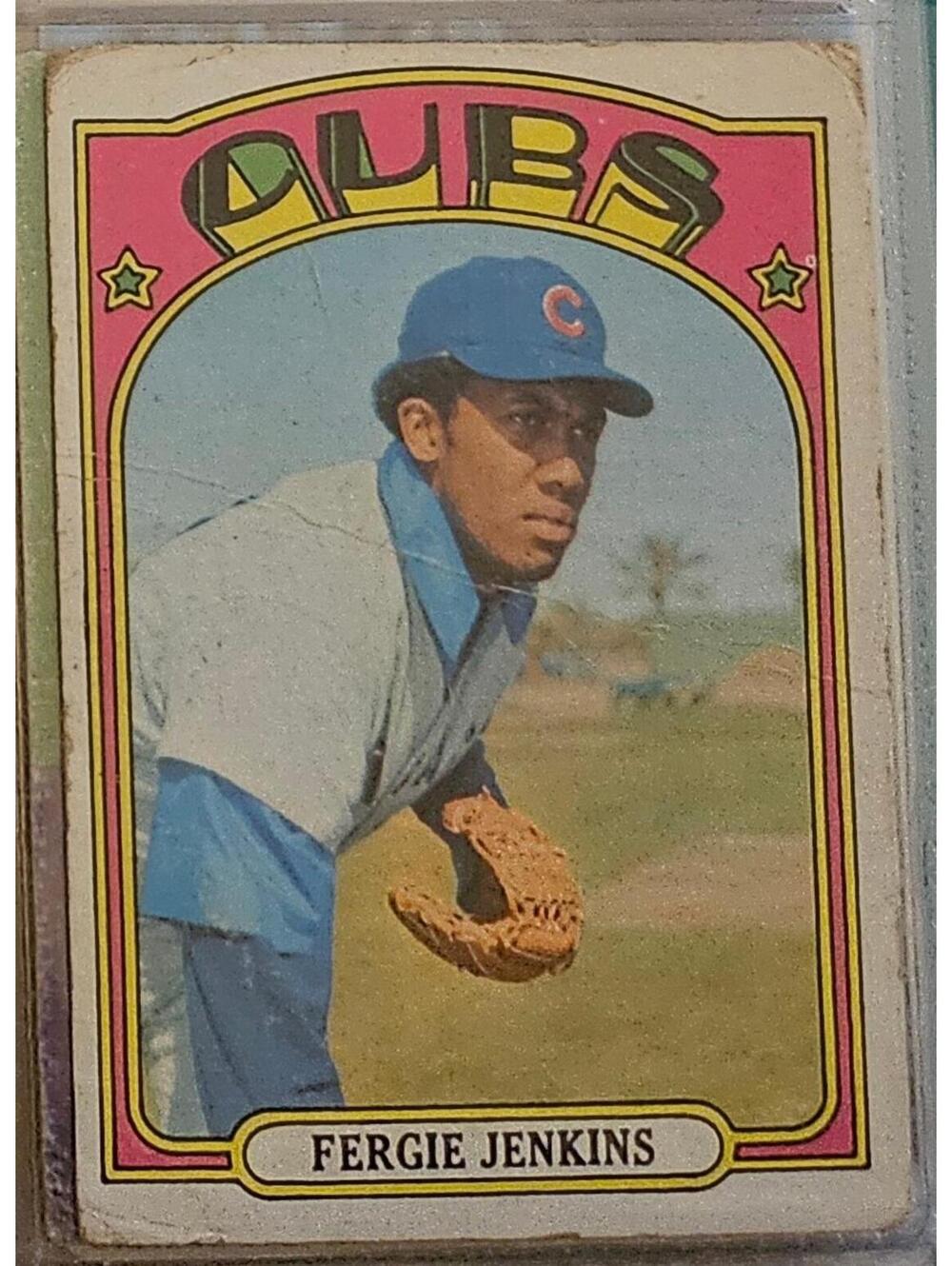 Fergie Jenkins - HOF - #410 - 1972 Topps - as is - Chicago Cubs
